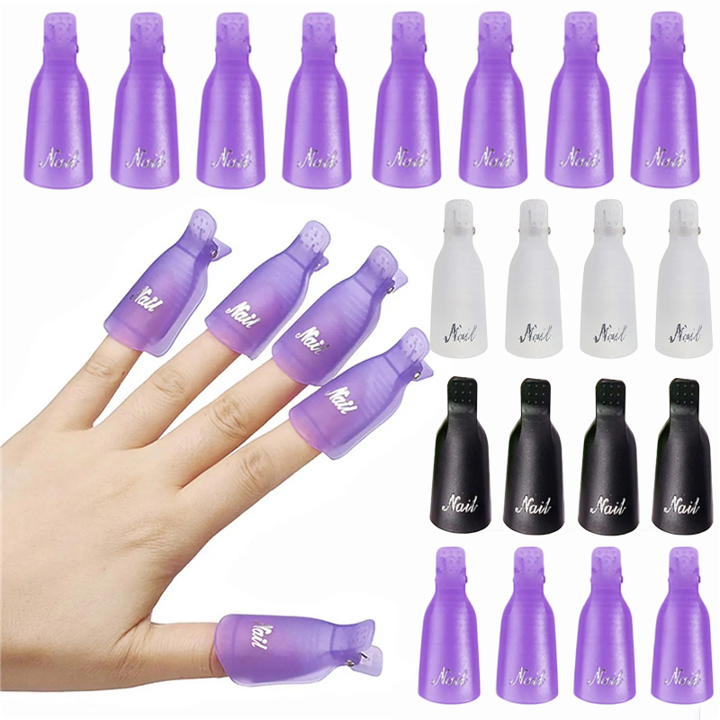 Hair Care Gel - 10Pcs Plastic Acrylic Nail Art Soak