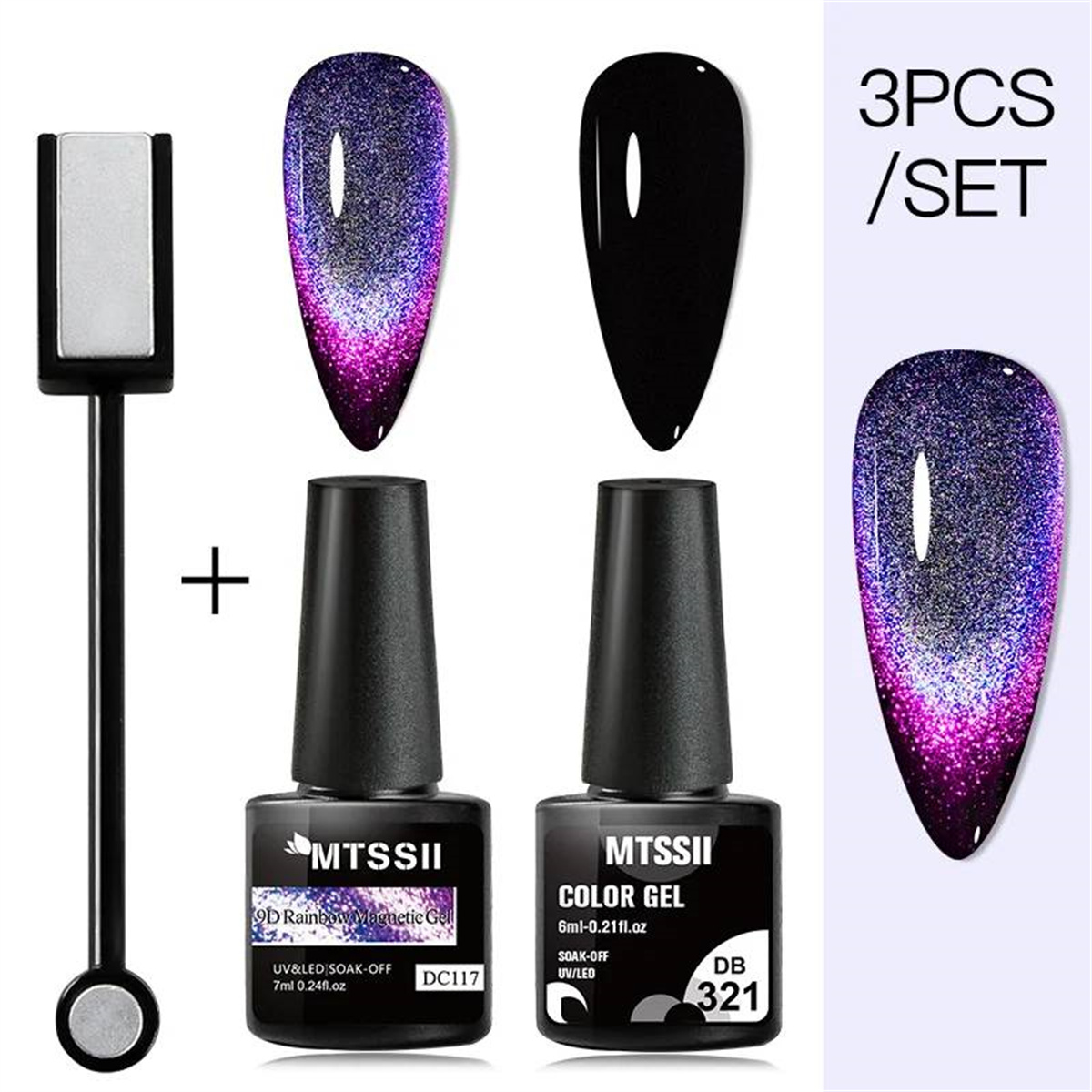 Hair Care Gel - Mtssii Magnetic 5D Cat Eye UV