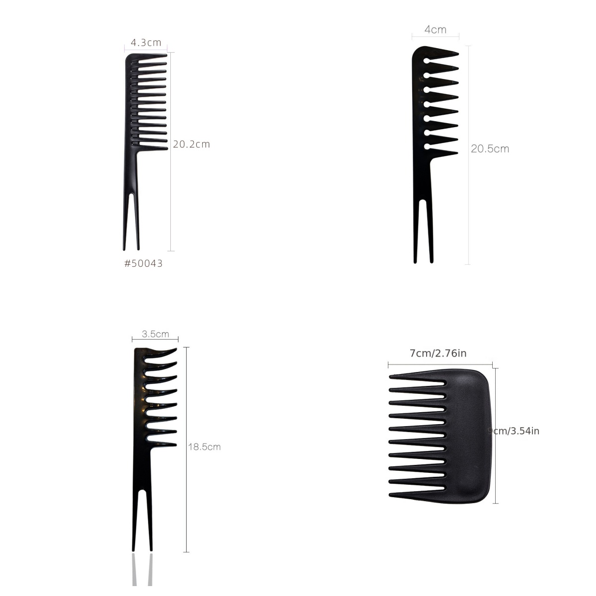 Wide Tooth Curl 1/2/3/4pcs Com - Hair Care Wavy Hair review and price