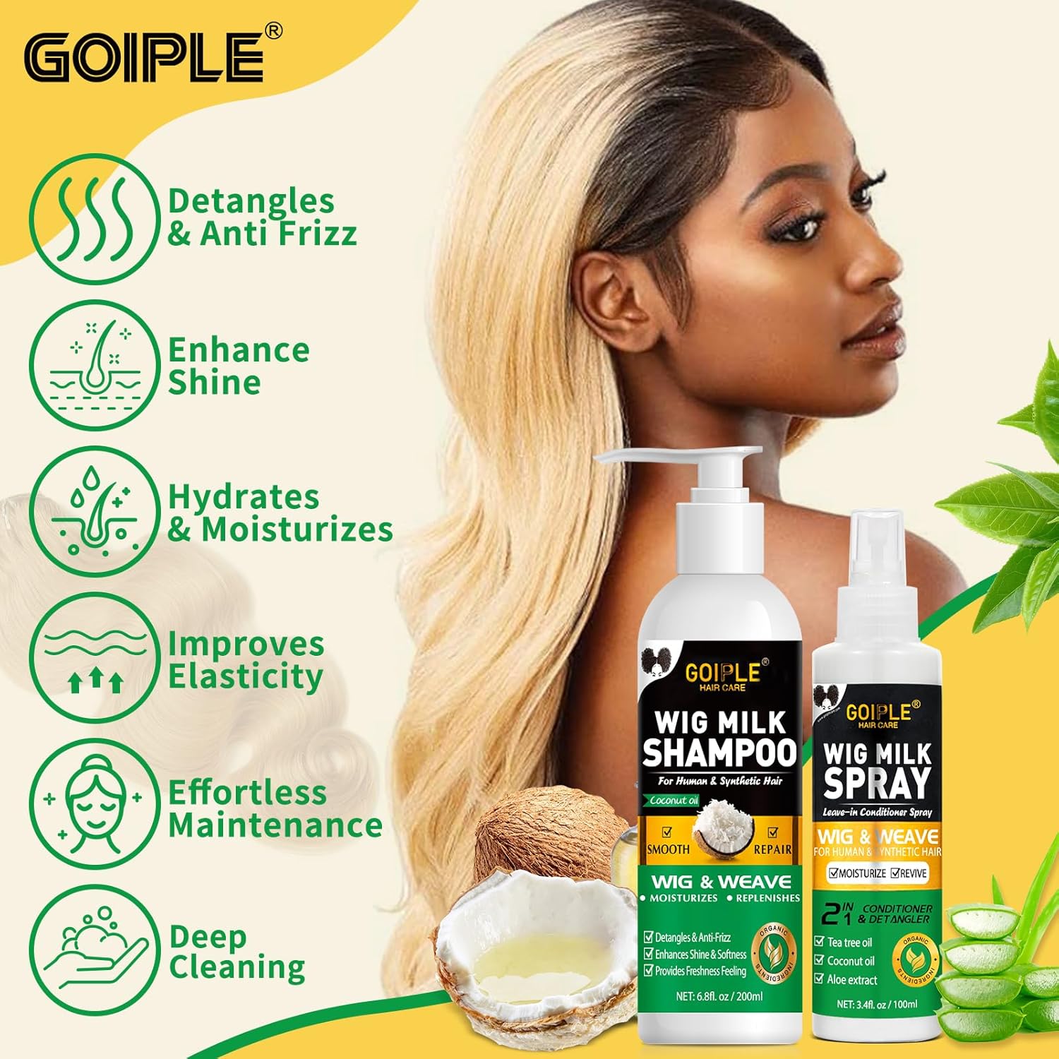 GOIPLE 3 in 1 Wig Care Kit wit - Hair Care Kit review and price
