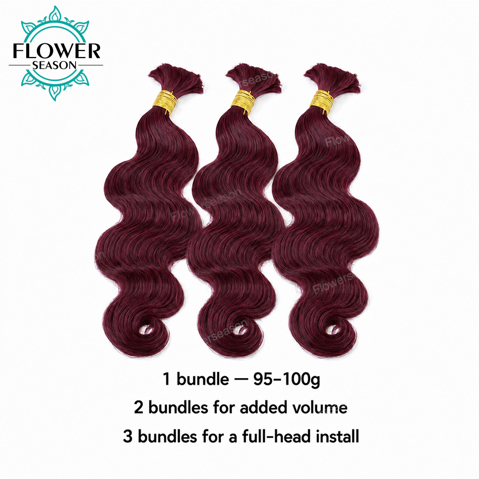 Bulk Human Hair For Braiding B - Hair Care Wavy Hair review and price