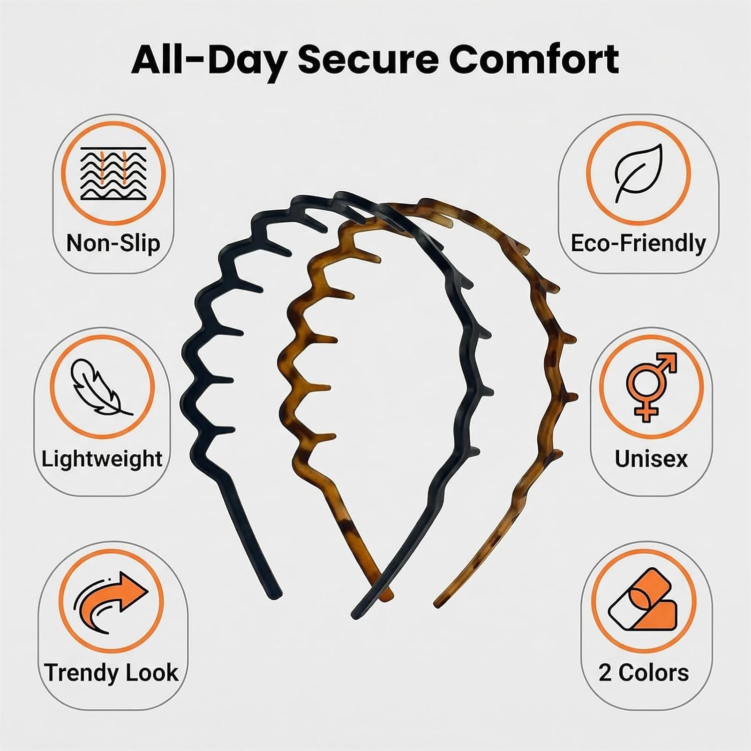 2PCS Headbands for Women & Men - Hair Care Wavy Hair review and price