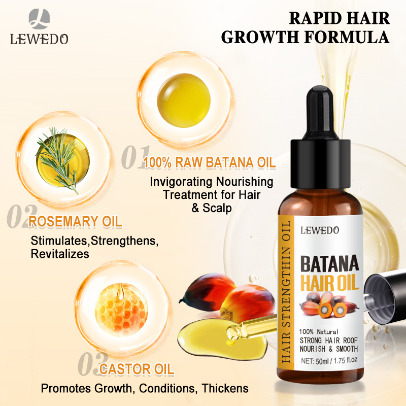 LEWEDO Batana Oil Hair Growth  - Caffeine Hair Serum review and price