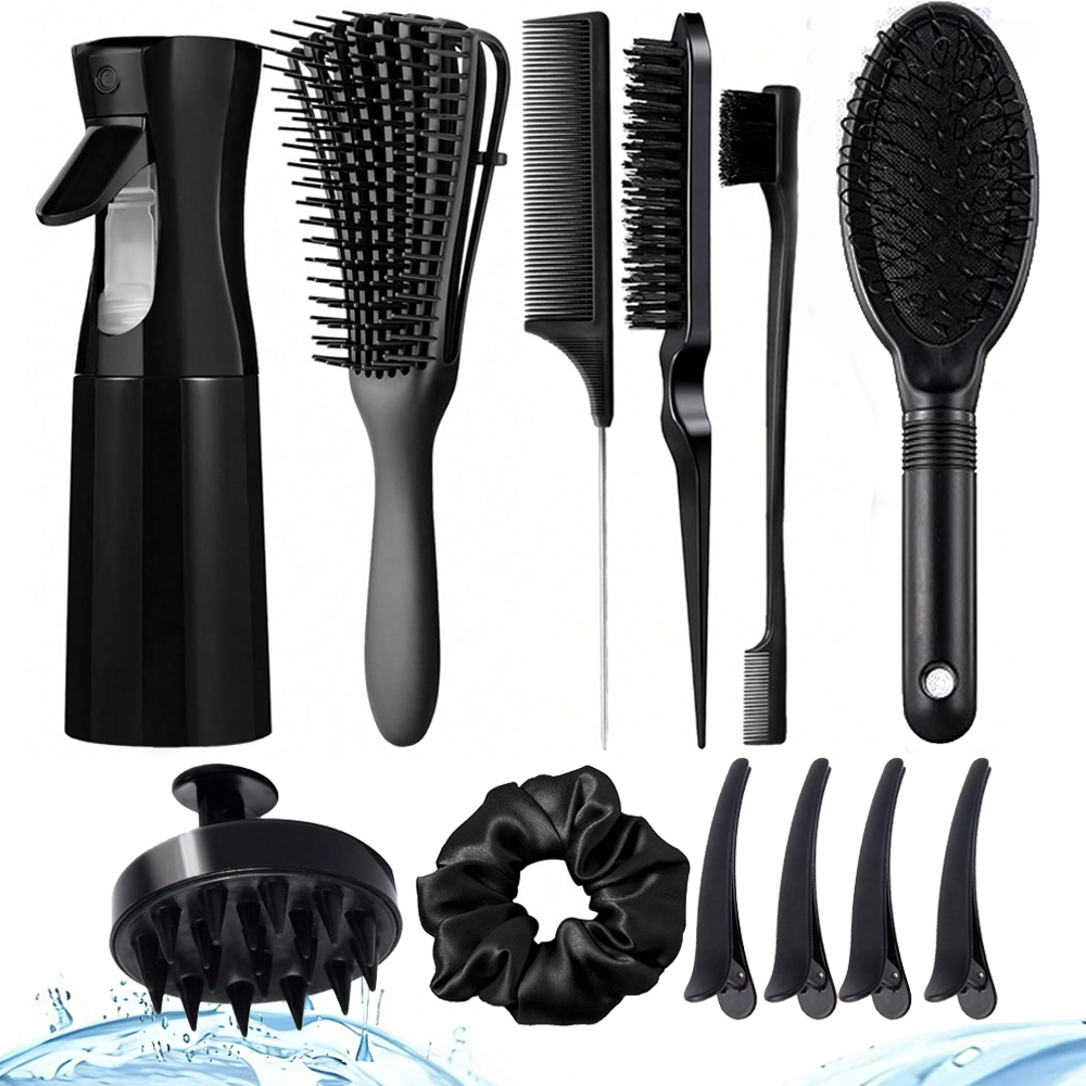 Detangling Brush Set with Spra - Hair Care Wavy Hair review and price