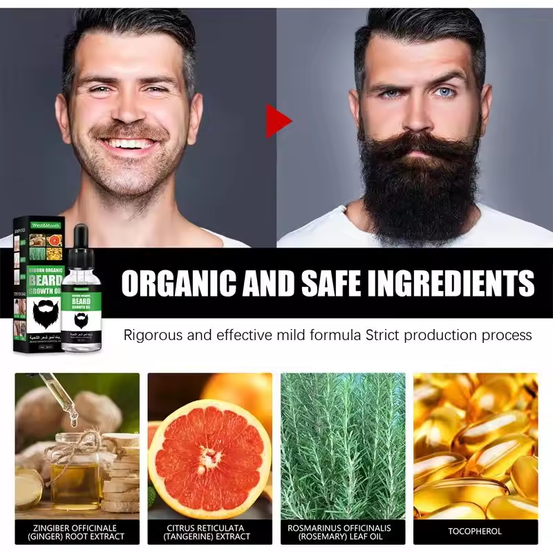 Fast Natural Mature Men Beard  - Caffeine Hair Serum review and price